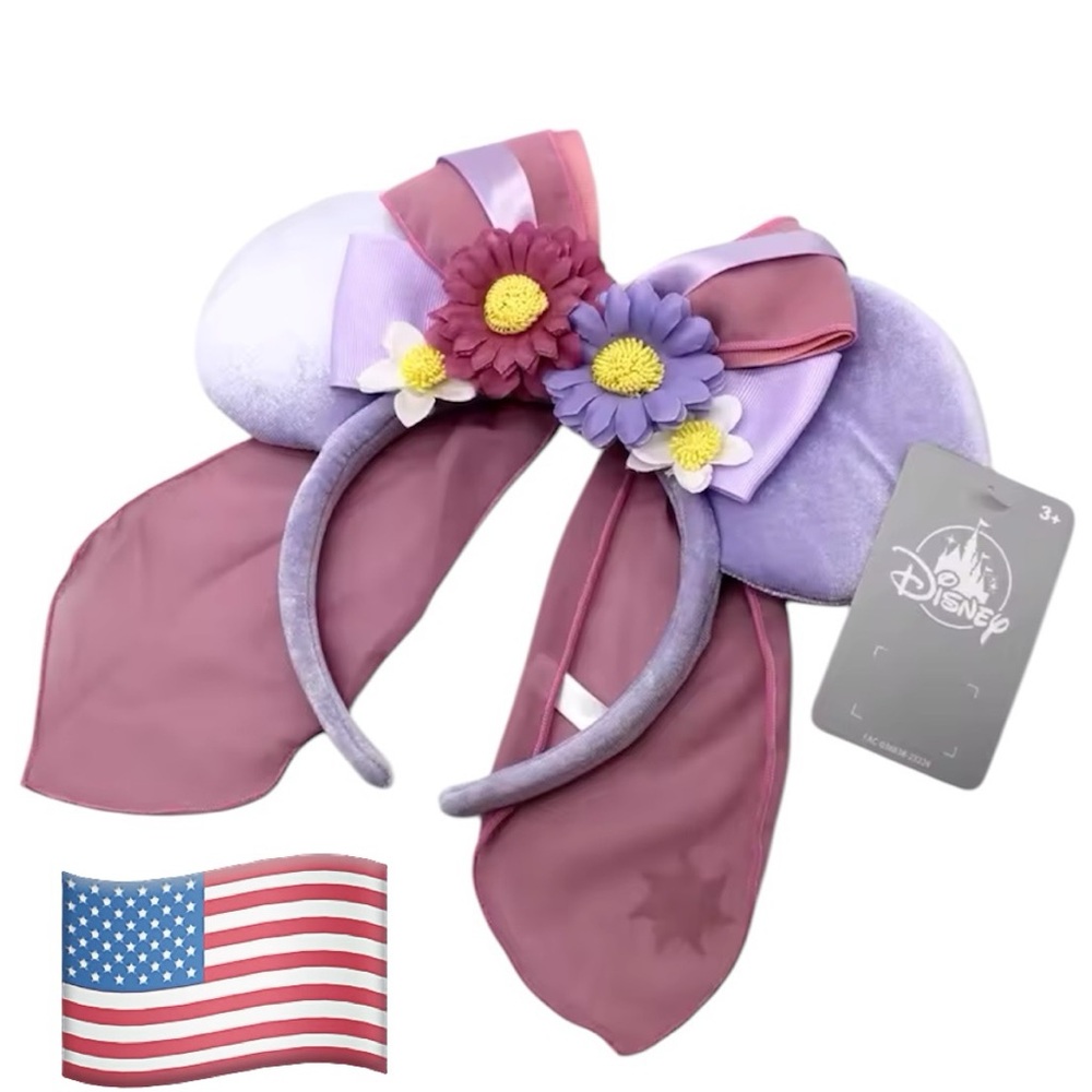 NWT Disney Sea Fantasy Springs Rapunzel Lantern Festival Minnie Ears Headband